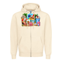 Sandshell travel coffee cups Zipper Hoodie - Zillion Design Studio