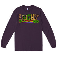 Plum st patricks shamrock gold with rainbow Long Sleeve Tee - RanaPortraitStore