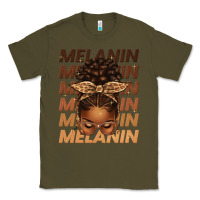 Army Green melanin afro messy bun Classic Tee - texasbilliewilder