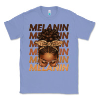 Colony Blue melanin afro messy bun Classic Tee - texasbilliewilder