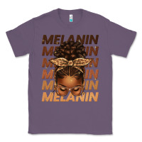 Lavender melanin afro messy bun Classic Tee - texasbilliewilder