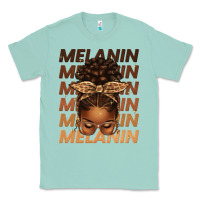 Seafoam melanin afro messy bun Classic Tee - texasbilliewilder