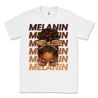 White melanin afro messy bun Classic Tee - texasbilliewilder