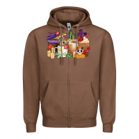 Chestnut mexican dia de los muertos coffee cups Zipper Hoodie - CTS Tumbler Store