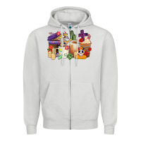 Dove Grey mexican dia de los muertos coffee cups Zipper Hoodie - CTS Tumbler Store