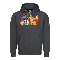 Smoke mexican dia de los muertos coffee cups Zipper Hoodie - CTS Tumbler Store