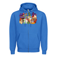 True Royal mexican dia de los muertos coffee cups Zipper Hoodie - CTS Tumbler Store