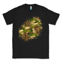 Black camouflage and leopard patch  5 Classic Tee - BundleAndBundleShop