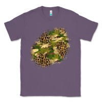 Lavender camouflage and leopard patch  5 Classic Tee - BundleAndBundleShop