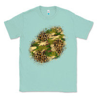 Seafoam camouflage and leopard patch  5 Classic Tee - BundleAndBundleShop