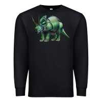 Black dinosaur triceratops Premium Sweatshirt - Artiststas