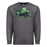 Charcoal Heather dinosaur triceratops Premium Sweatshirt - Artiststas