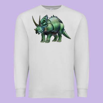 Dinosaur Triceratops Premium Sweatshirt Designed By Artiststas