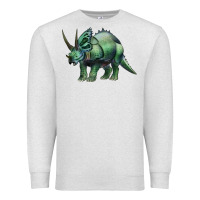 Oatmeal Heather dinosaur triceratops Premium Sweatshirt - Artiststas