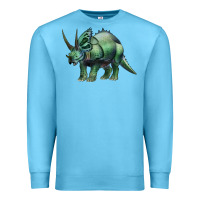 Ocean Blue dinosaur triceratops Premium Sweatshirt - Artiststas