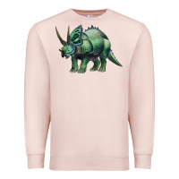 Pale Pink dinosaur triceratops Premium Sweatshirt - Artiststas