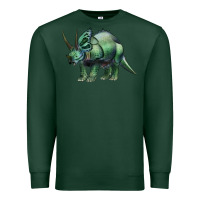 Sports Green dinosaur triceratops Premium Sweatshirt - Artiststas