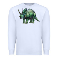 White dinosaur triceratops Premium Sweatshirt - Artiststas