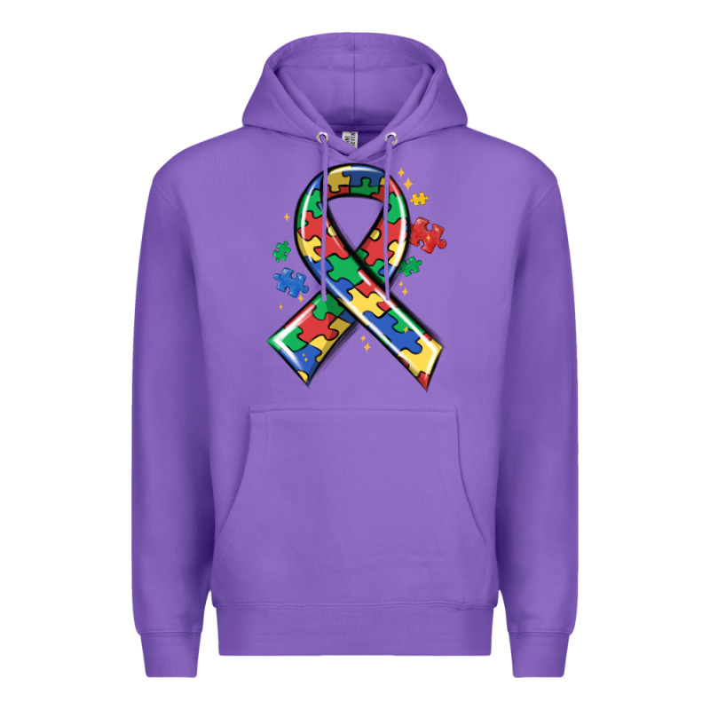 Autism Puzzle Ribbon Premium Hoodie by MaliasSmallBusiness | Teevron