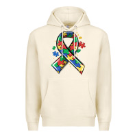 Tofu autism puzzle ribbon Premium Hoodie - MaliasSmallBusiness