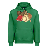 Emerald softball Urban Hoodie - MaliasSmallBusiness