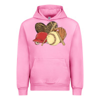 Fuchsia Pink softball Urban Hoodie - MaliasSmallBusiness