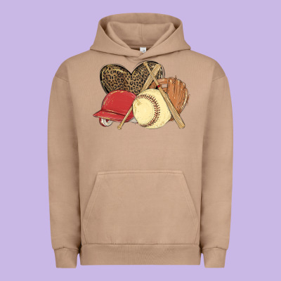 Softball Urban Hoodie Designed By Maliassmallbusiness