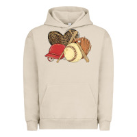 Pigment French Oak softball Urban Hoodie - MaliasSmallBusiness