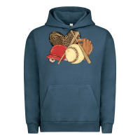 Pigment Midnight Navy softball Urban Hoodie - MaliasSmallBusiness