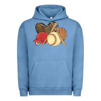 Pigment Pebble Blue softball Urban Hoodie - MaliasSmallBusiness