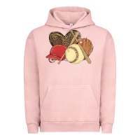 Pigment Salmon softball Urban Hoodie - MaliasSmallBusiness