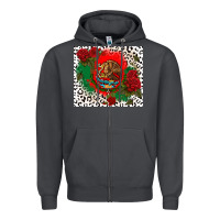 Smoke mexican flag and roses Zipper Hoodie - CTS Tumbler Store