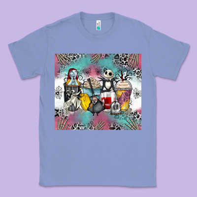 Cartoon Characters Coffee Cups Classic Tee Designed By Zillion Design Studio