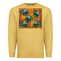 Antique Gold dinosaur triceratops Premium Sweatshirt - Artiststas