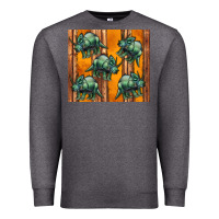 Charcoal Heather dinosaur triceratops Premium Sweatshirt - Artiststas