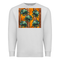 Dove Grey dinosaur triceratops Premium Sweatshirt - Artiststas
