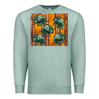 Seafoam dinosaur triceratops Premium Sweatshirt - Artiststas