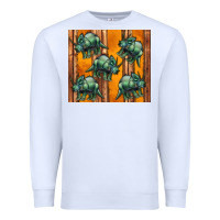 White dinosaur triceratops Premium Sweatshirt - Artiststas