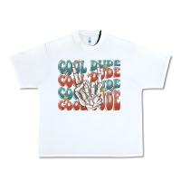 White cool dude Urban Heavy Tee - MaliasSmallBusiness