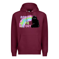 Burgundy dont yell at me ill cry Premium Hoodie - MaliasSmallBusiness