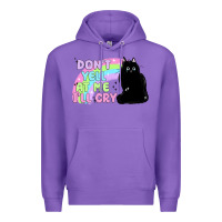 Purple dont yell at me ill cry Premium Hoodie - MaliasSmallBusiness