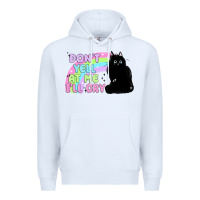 White dont yell at me ill cry Premium Hoodie - MaliasSmallBusiness