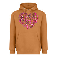 Meerkat breast cancer ribbon heart Heavyweight Hoodie - AdoDesignShop