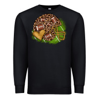 Black american football helmet Premium Sweatshirt - JahusDesignShop