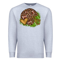 Heather Grey american football helmet Premium Sweatshirt - JahusDesignShop