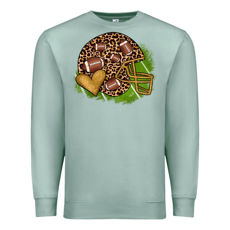 American Football Helmet Premium Sweatshirt by JahusDesignShop | Teevron