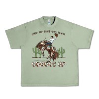 Oil Green when the going gets tough cowboy up Urban Heavy Tee - MaliasSmallBusiness