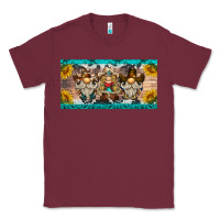 Burgundy western gnome license plate Classic Tee - BarkalooDesign