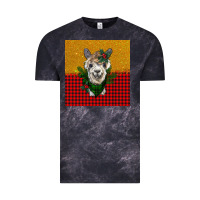 Cloud Black christmas alpacas Vintage Tee - BarkalooDesign