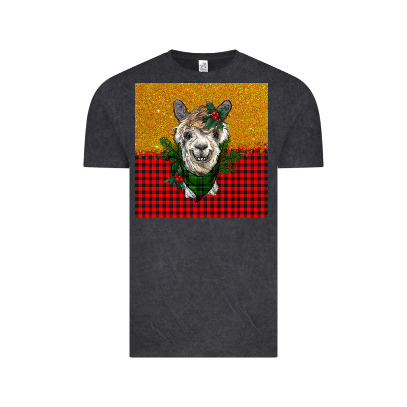 Christmas Alpacas Vintage Tee by BarkalooDesign | Teevron